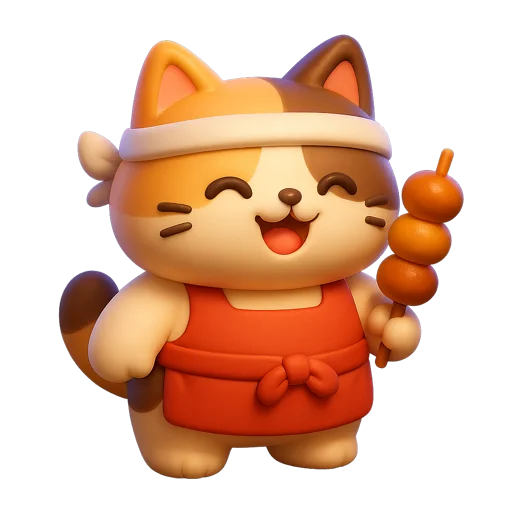 Kumo the Cat, Sizzle Street's chef mascot